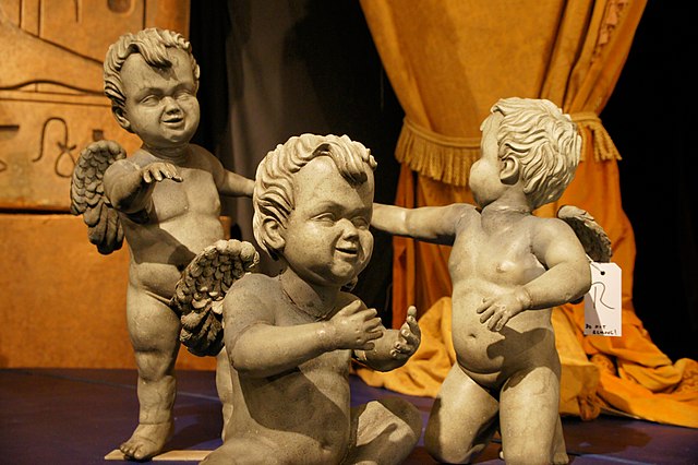 The Cherubim angels, shown at the Doctor Who Experience.