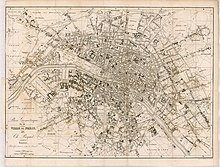 ca. 1825 (Charles Picquet, Plan géométrique de la ville de Paris)