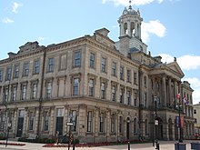 Victoria Hall in downtown Cobourg, out of which the Cobourg Police Service operated between 1898 and 1971. The Hall is also home to the Town of Cobourg, Northumberland County Art Gallery, and the Cobourg Concert Hall. 19, Victoria Hall, Cobourg.jpg