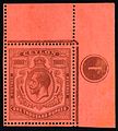 1925 Ceylon 1000R (SG323) plate number single.jpg