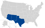 1950 Border Conference States.svg
