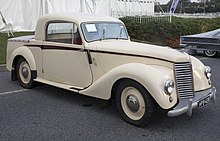 Coupe utility for the postwar export drive 1952 Armstrong Siddeley Station Coupe LHD, front right (Hershey 2019).jpg