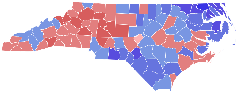 File:1980 United States Senate election in North Carolina results map by county.svg