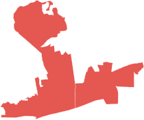 2008 United States House of Representatives Election in New York's 3rd Congressional District.svg