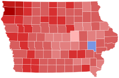 Iowa Governor Election Results by County, 2014.svg