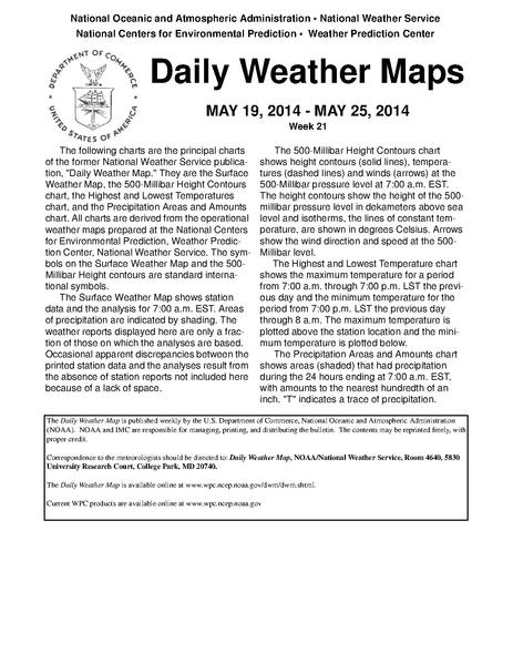 File:2014 week 21 Daily Weather Map summary NOAA.pdf