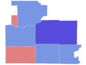 2020 Wisconsin's 2nd congressional district election results by county.svg