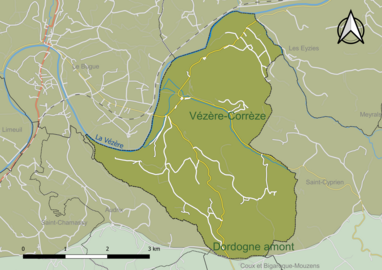 Carte en couleur présentant le(s) SAGE couvrant le territoire communal