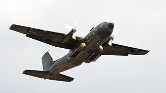 English: C-160 Transall (reg. 50+59) of the German Air Force at ILA Berlin Air Show 2012. Deutsch: C-160 Transall (Reg. 50+59) der deutschen Luftwaffe (Bundeswehr) auf der ILA Berlin Air Show 2012.