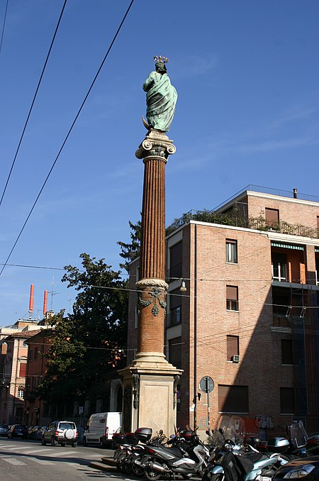 6211 - Bologna - Colonna dell'Immacolata (1628) - Foto Giovanni Dall'Orto, 9-Feb-2008.jpg