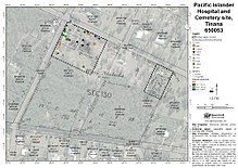 Site map, 2017 650053 - Pacific Islander Hospital and Cemetery site, Tinana - site plan with aerial imagery (2017).jpg