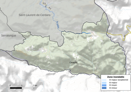 Carte des zones inondables.