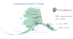 Alaska bestaat uit één at-large district