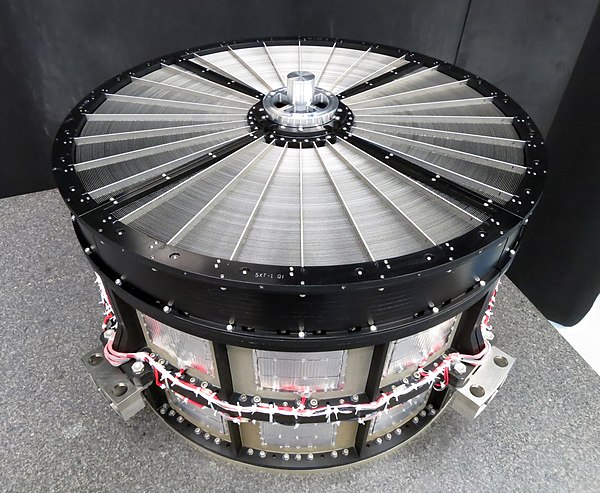 Hitomi telescope's X-ray focusing mirror, consisting of over two hundred concentric aluminium shells