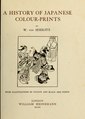 A History of Japanese Colour-Prints by Woldemar von Seidlitz