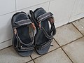 A simple sandals in the office.jpg
