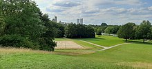 Aktivpark Phönix mit Blick auf See und Zementwerk am Kollenbach