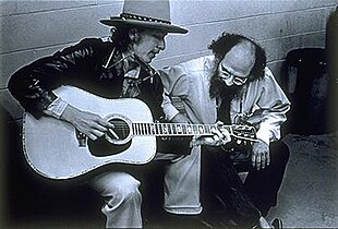Bob Dylan e Allen Ginsberg.