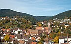 Schiltach, Badenia-Wirtembergia, Niemcy - Widok na