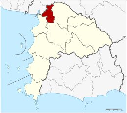 District de Phan Thong - Carte
