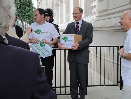 Andrew Turner outside Downing Street.JPG