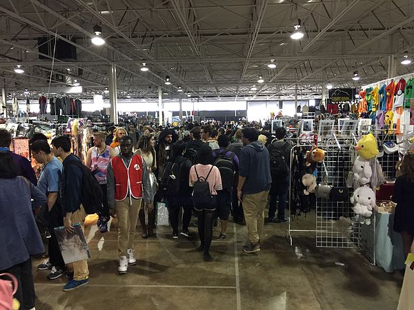 A view of some booths at the event.