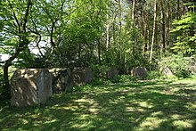 Second World War anti-tank blocks at Cripps Corner