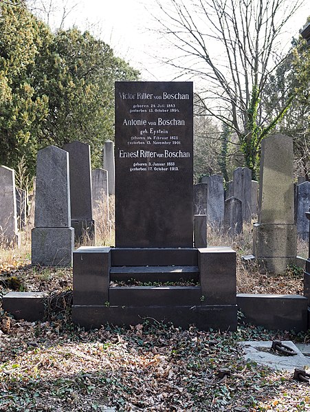 File:Antonie von Boschan (née Epstein) family grave, Vienna, 2017.jpg