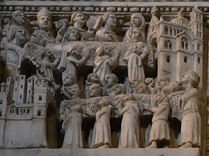 L'arrivo del corpo di Agostino a Pavia e l'ingresso in S. Pietro in Ciel d'oro con il re Liutprando.