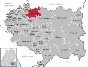 Poziția localității Aulendorf