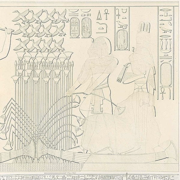 Ay and Tey as depicted in WV23 (from Lepsius, Denkhmäler)