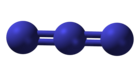 Model bola dan batang anion azida