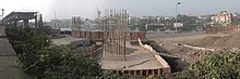 Baranagar metro station during construction BARANAGARCAL.jpg