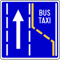 Lane for buses and taxis (RS)