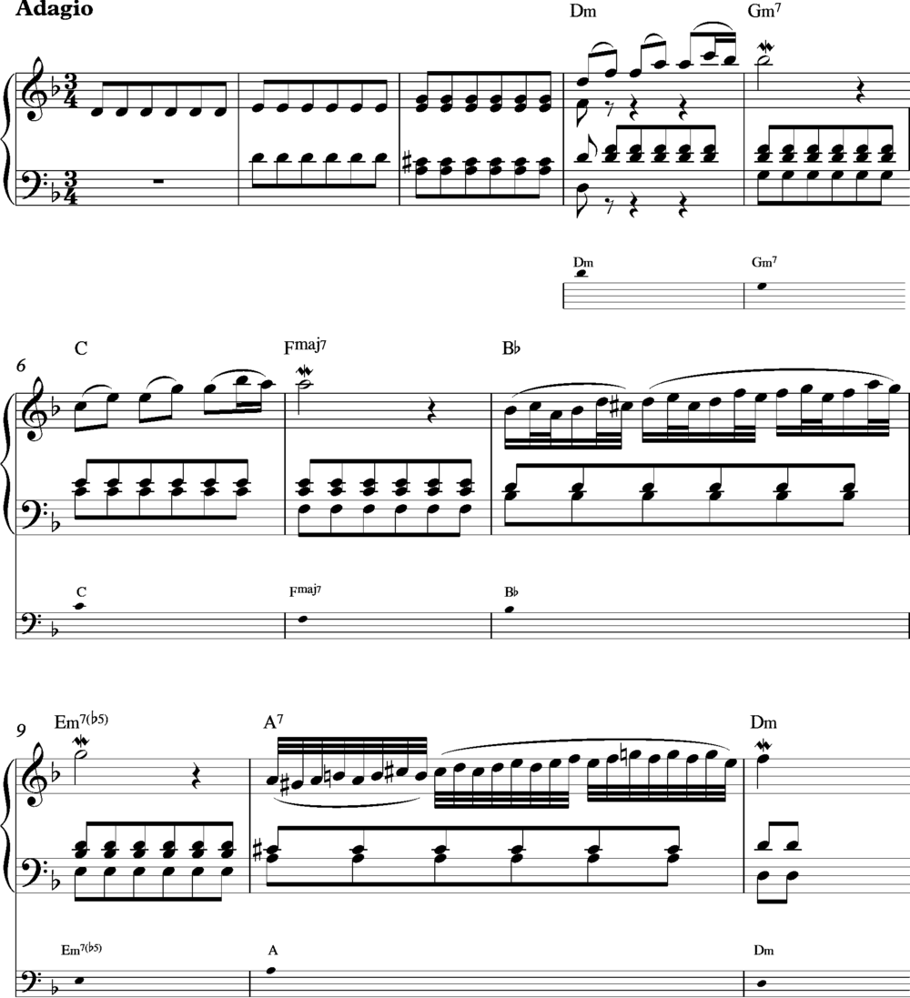 Bach adagio BWV 974 (after Marcello)