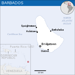 Lokasi Barbados