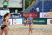 Deutsch: Beachhandball Europameisterschaften 2019 (Beach handball Euro); Tag 6: 7. Juli 2019 – Spiel um Platz Drei, Frauen, Kroatien-Niederlande 0:2 (14:23, 20:22) English: Beach handball Euro; Day 6: 7 July 2019 – Women's Bronze Medal Match – Croatia-Netherlands 0:2 (14:23, 20:22)