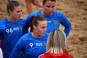 Deutsch: Beachhandball bei den Olympischen Jugendspielen 2018; Tag 6, 12. Oktober 2018; Mädchen, Platzierungsrundenspiel – Russland-Venezuela 2:0 English: Beach handball at the 2018 Summer Youth Olympics at 12 October 2018 – Girl's Consolation Round – Russland-Venezuela 2:0