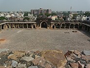 Begumpur Masjid Courtyard and the small domes on the roof