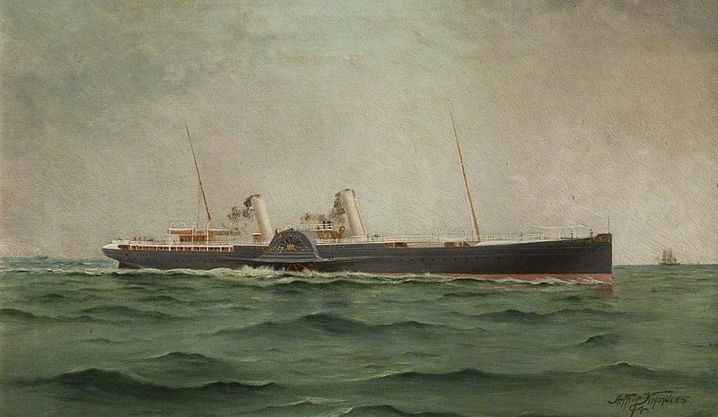 File:Believed to be the Barrow Steam Navigation Company steamer 'Manx Queen'.jpg