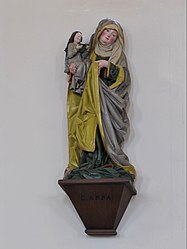 Groupe sculpté "Ste-Anne et la Vierge enfant" (XVe)