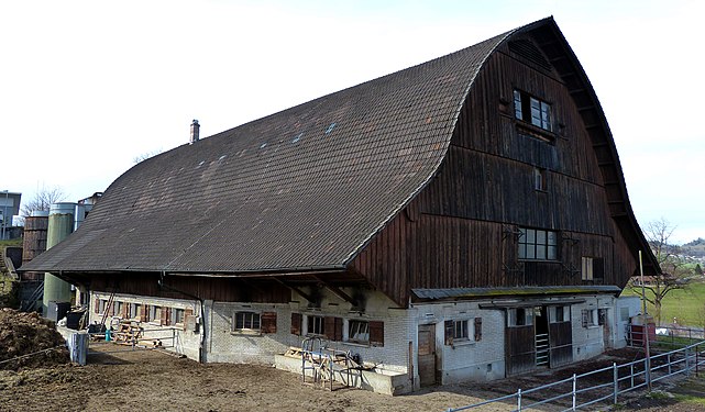 Barn dating from 1928 in Immensee, Switzerland