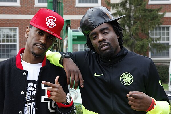 Wale (right) and fellow rapper Big Sean in 2009