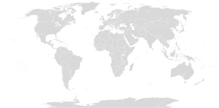 A map of the world showing where Wikimedia data centers are located.