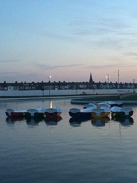 File:Boating lake sunset .jpg