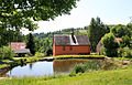 Čeština: Rybník ve vesnici Orasín, části obce Boleboř English: Small pond at Orasín village, part of Boleboř, Czech Republic