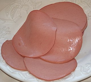 <span class="mw-page-title-main">Bologna sausage</span> Finely ground pork sausage