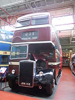 Bolton Corporation 77 numaralı otobüs (JBN 153), Museum of Transport in Manchester, 2 Haziran 2012.jpg