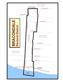 Карта границ Бракондейла для верховой езды 1937–1967 гг.