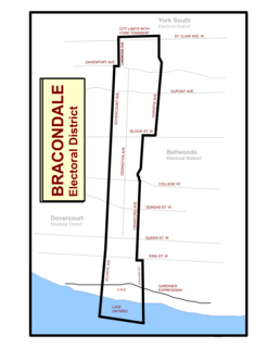 Bracondale Provincial electoral district in Ontario, Canada